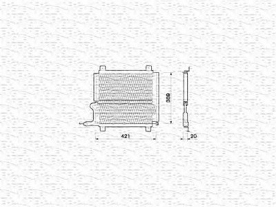 MAGNETI MARELLI 350203208000 -  Конденсатор, кондиционер